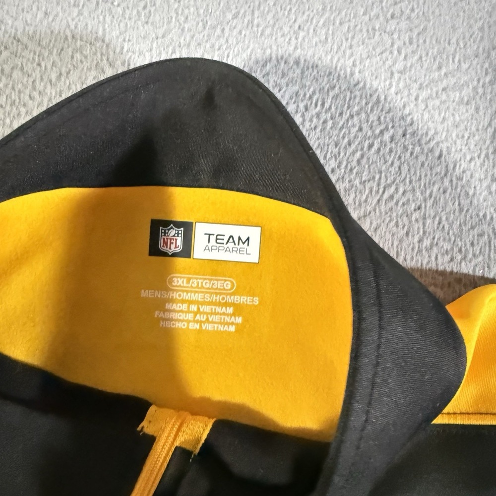 NFL Team Apparel Pittsburgh‎ Steelers 1/4 Zip Pullover Size 3XL Football - Picture 2 of 6